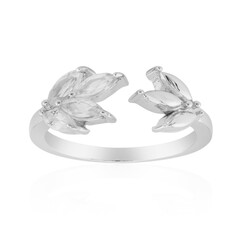 White Topaz Silver Ring