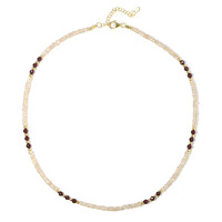 Indian Garnet Silver Necklace