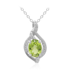 Peridot Silver Necklace