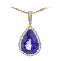 18K AAA Tanzanite Gold Necklace (CIRARI)
