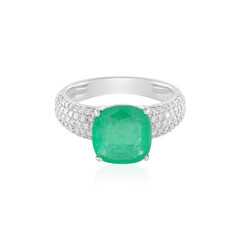 14K Russian Emerald Gold Ring (AMAYANI)