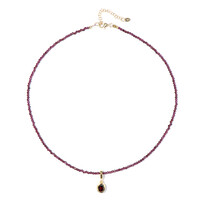 Rhodolite Silver Necklace
