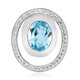 Sky Blue Topaz Silver Pendant (MONOSONO COLLECTION)