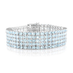 Sky Blue Topaz Silver Bracelet