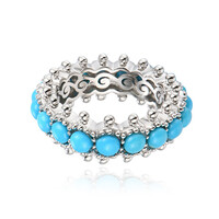 Sleeping Beauty Turquoise Silver Ring (Dallas Prince Designs)