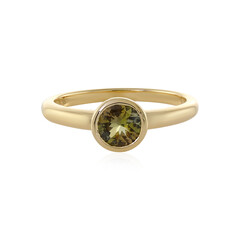 9K Yellow Tanzanite Gold Ring