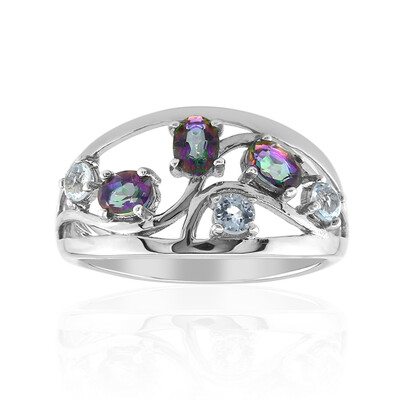 Mystic Quartz Silver Ring