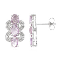 Mozambique Sapphire Silver Earrings