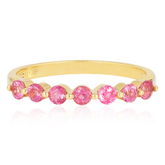 Pink Tourmaline Silver Ring