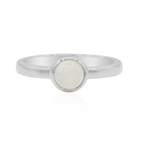 Rainbow Moonstone Silver Ring