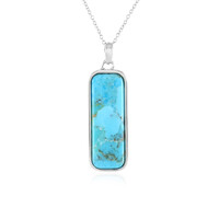 Kingman Blue Mojave Turquoise Silver Necklace (Faszination Türkis)