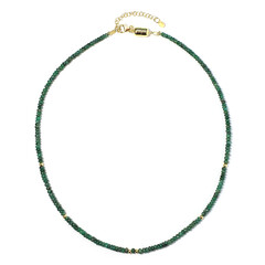 Zambian Emerald Silver Necklace