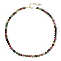 Fancy Tourmaline Silver Necklace