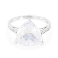 Ice Moon Quartz Silver Ring