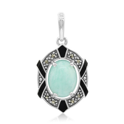 Amazonite Silver Pendant