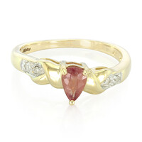 10K Unheated Padparadscha Sapphire Gold Ring