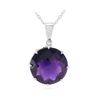 Zambian Amethyst Silver Necklace