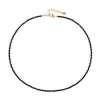 Black Spinel Silver Necklace