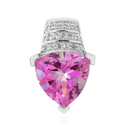 Anniversary Topaz Silver Pendant