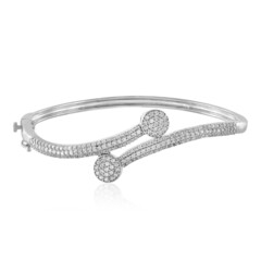 Zircon Silver Bangle