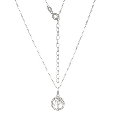 Zircon Silver Necklace
