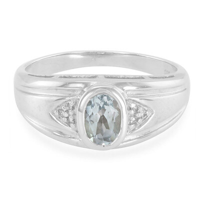 Sky Blue Topaz Silver Ring