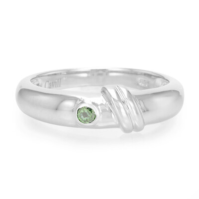 Fancy Diamond Silver Ring