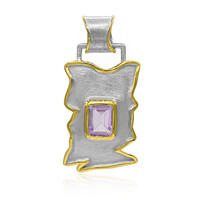 Rose de France Amethyst Silver Pendant