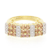18K Unheated Padparadscha Sapphire Gold Ring (AMAYANI)