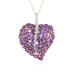 Zambian Amethyst Silver Necklace