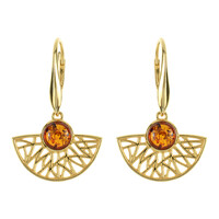 Baltic Amber Silver Earrings