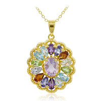 Bolivian Amethyst Silver Necklace