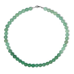 Green Aventurine Silver Necklace