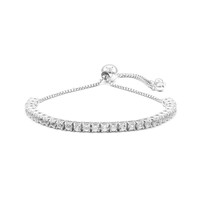 White Topaz Silver Bracelet