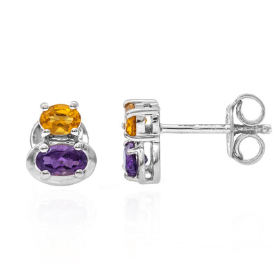 Amethyst Silver Earrings