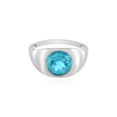 Paraiba Color Topaz Silver Ring