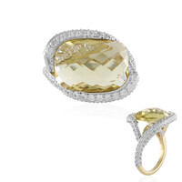 9K Ouro Verde Quartz Gold Ring (SUHANA)