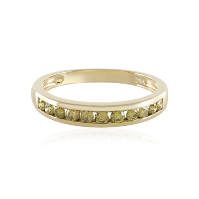 9K I1 (Yellow Diamond) Gold Ring