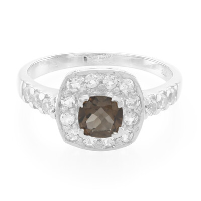 Smoky Quartz Silver Ring