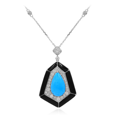 14K Sleeping Beauty Turquoise Gold Necklace (CIRARI)