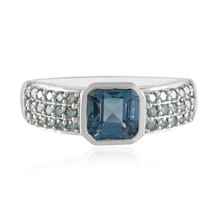 9K London Blue Topaz Gold Ring (KM by Juwelo)