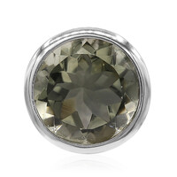 Green Amethyst Silver Pendant