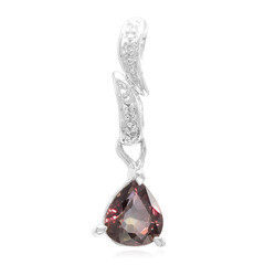 Unheated Colour Change Sapphire Silver Pendant