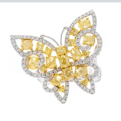 18K SI2 Yellow Diamond Gold Ring (CIRARI)