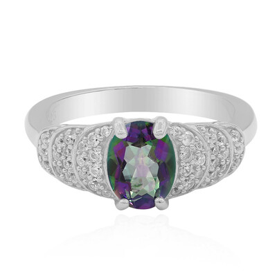 Mystic Quartz Silver Ring