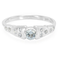 Aquamarine Silver Ring