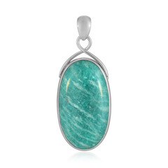 Amazonite Silver Pendant (Bali Barong)