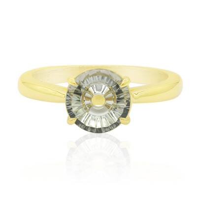 9K Green Amethyst Gold Ring (Glenn Lehrer)