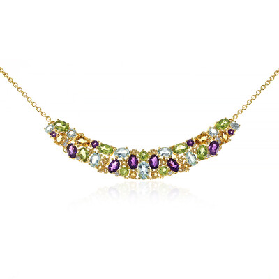 Sky Blue Topaz Silver Necklace