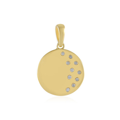 I2 (I) Diamond Silver Pendant